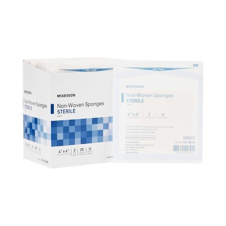 Mckesson Sterile Nonwoven Sponge, 4 x 4 Inch, 300PK 16-4246